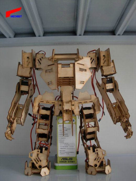 MECHBOT2.1.0机器人拼装模型激光雕刻图纸 dxf slddrw格式缩略图